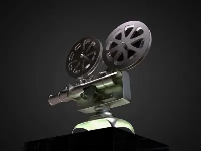 Vintage Movie Projector 3D model