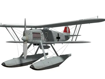 Heinkel He-51 3D model purchase