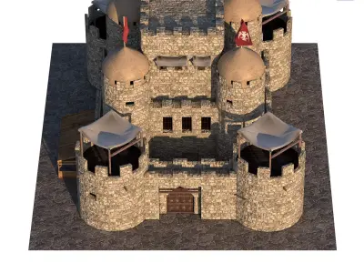 castle of the crusades 3D model