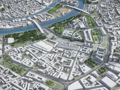 Moscow Low-poly 3D model