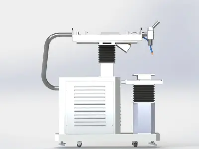 Laser welding impulse automatic mashine  YAG Nd 3D model