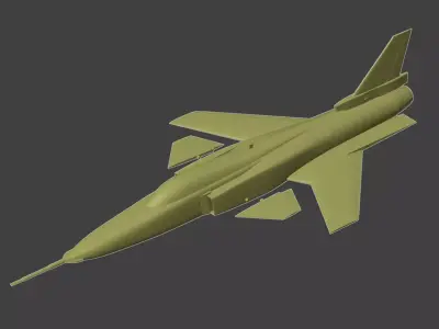 X-29  American experimental aircraft 3D print model