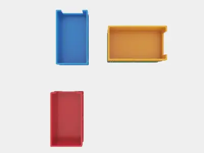 Stackable Plastic Tool Box 3D model