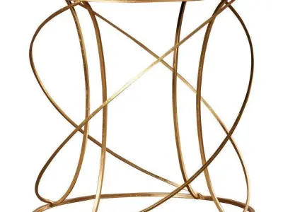 Rex Glass Frame End Table 3D model