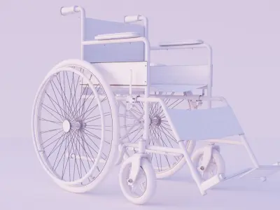 Wheel chair 3D model get