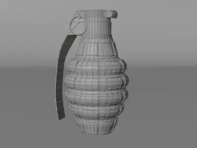 Grenade 3D Model - Low Poly Low-poly 3D model