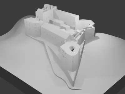 Citadelle Laferriere Fortress  Low-poly 3D model