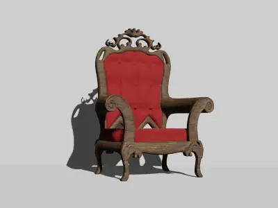 Baroque Term Furniture Set 3D model