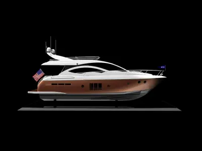 60 Foot Motor Yacht 3D model