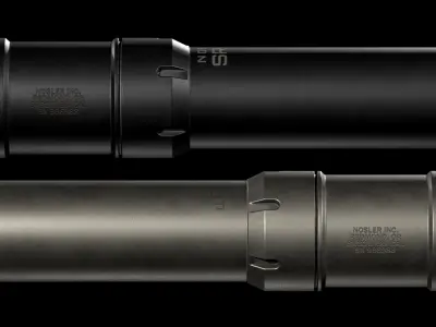 Nosler SR-30TI Supressor Low-poly 3D model