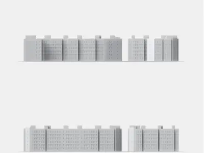 Free 3D Print miniature building RB-SP-MD-011 Free 3D print model purchase