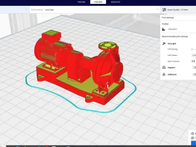 pump system equipment 3D print model