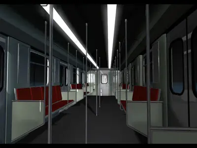 Subway train 3D model buy