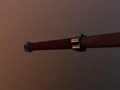 Medieval mace Low-poly 3D model 3