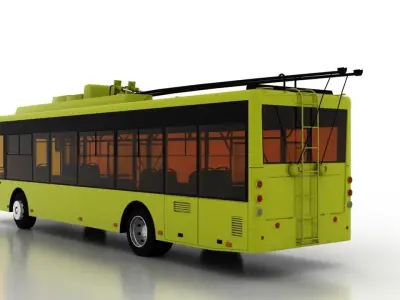 Trolleybus Bogdan T70110 3D model