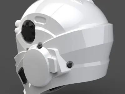 CAD-friendly Helmet model H1V1 3D print model