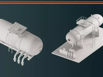 Industrial Tanks VOL 02 Free 3D model