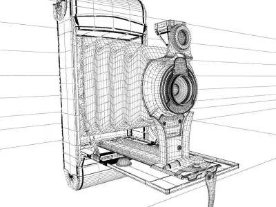 antique camera 3D model