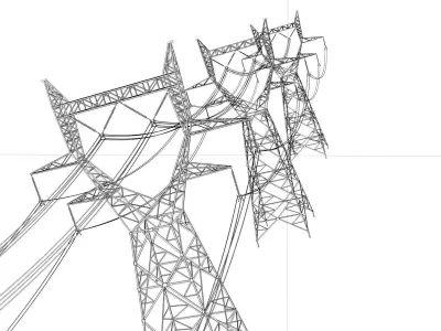 Electrical Power Line 3D model purchase