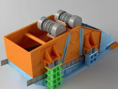 Industrial Coal Preparation Plant 3D model