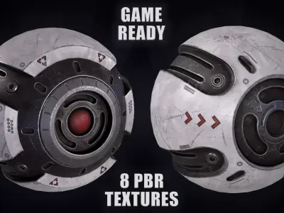 Sci-fi Camera Drone Low-poly 3D model