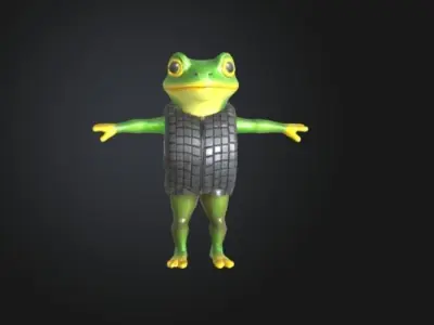 Boneca ambalabu Low-poly 3D model