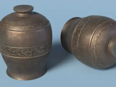 Antique Chinese Artifacts Collection 3D model