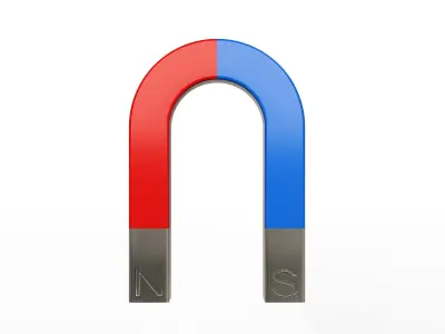 Horseshoe Magnet 3D model