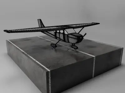 Cessna 172 Skyhawk 3D model buy
