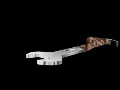 Abstract Hammer Wrench   Free 3D model