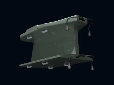 Missile Launcher for Akeron LP 3D model