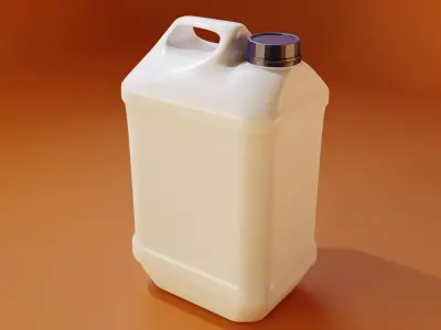 Plastic can Low-poly 3D model