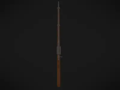 Adventurous - Jorgensen Rifle - Rigged and Animated Low-poly 3D model