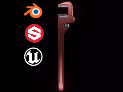 Wrench Free 3D model purchase