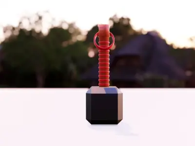 Thor Hammer free Free 3D model