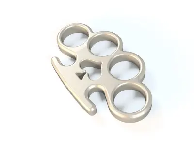 Knuckle Duster Model 01 Low-poly 3D model