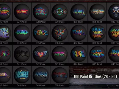 Urban Decals Maker for ZBrush Substance Painter and others Texture