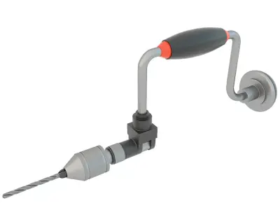 Industrial Hand Drill 3D model