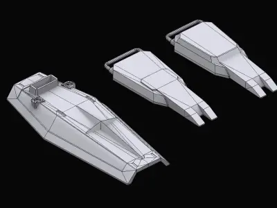  Gundam Earth Federation Shields 3D model
