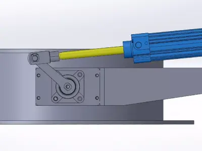 Diameter 500 mm Pneumatic valve 3D model