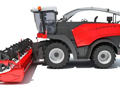 Combine Harvester 3D model 12