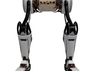 Damaged Robot Leg 3D Model 3D model