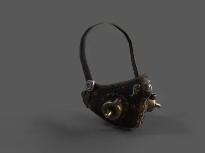  Steampunk  mask Low-poly 3D model