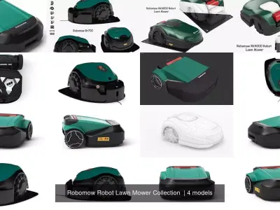 Robomow Robot Lawn Mower Collection  3D Model Pack