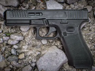 Hlock G27 Gen 5 - a Glock inspired gun Low-poly 3D model