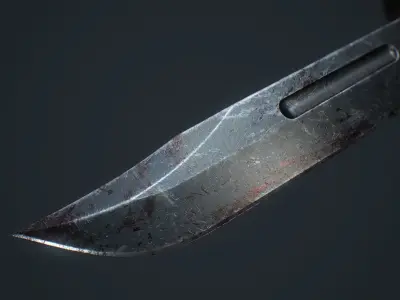 KaBar USMC and 1211 Low-poly 3D model