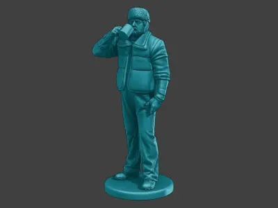 Actual Male Truck Driver AMTD 010 3D print model