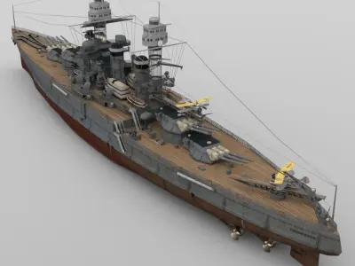 USS Tennessee in obj format 3D model