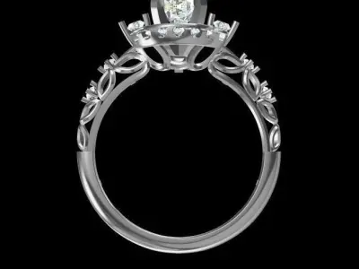 Delightful Antique Wedding Ring  3D print model