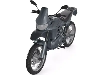 Trail Motorcycle 3D model get